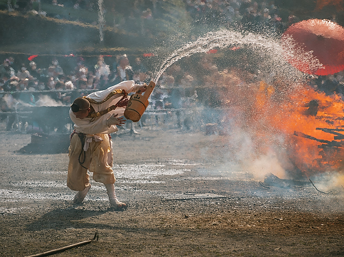 Hiwatari matsuri festival participant