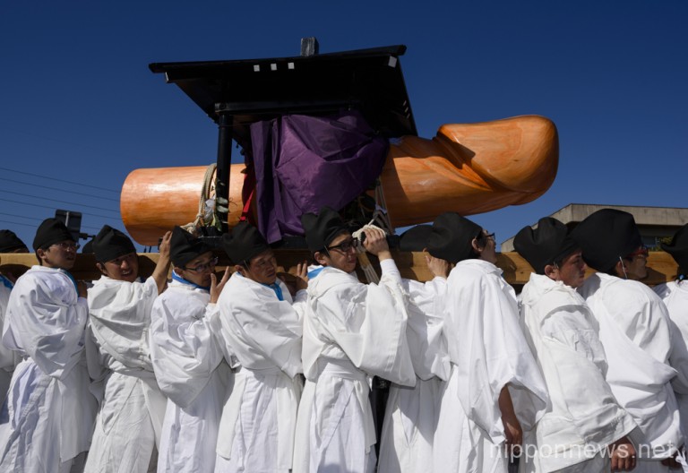 Fertility Festival At Tagata Shrine In Japan Nippon News Editorial Photos Production